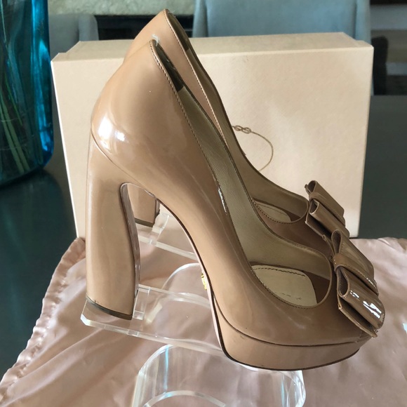 PRADA
Patent Leather Platform Pumps - Picture 2 of 8